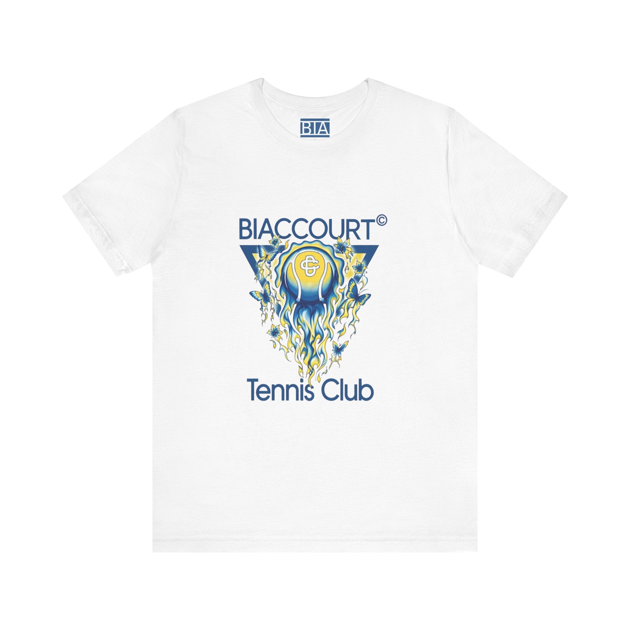 Flaming Tennis Ball Graphic T-shirt