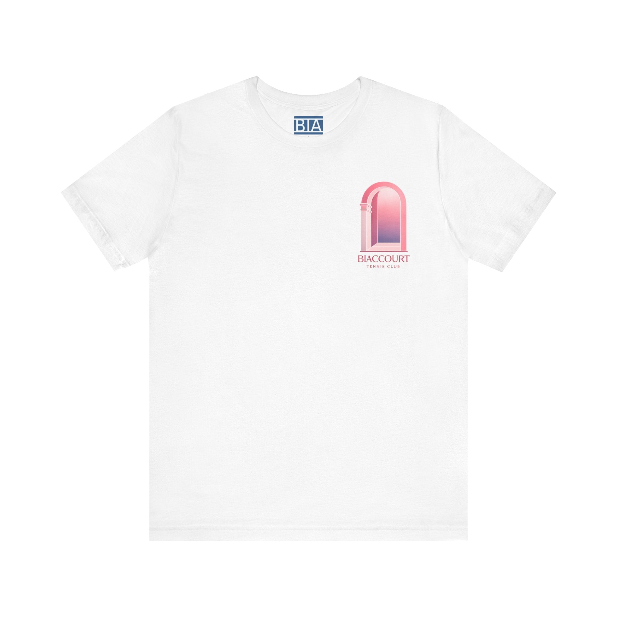 Curved Solid Graphic T-Shirt