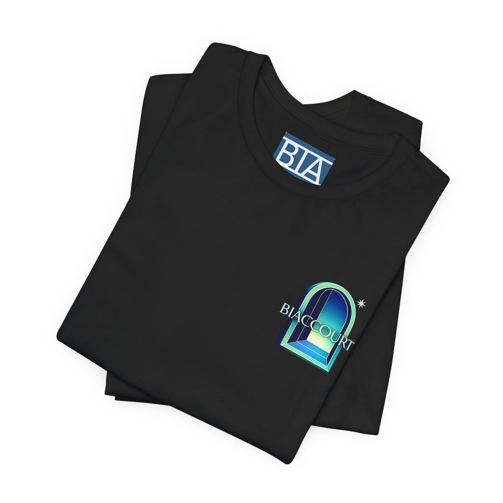 Blue curved arch T-Shirt