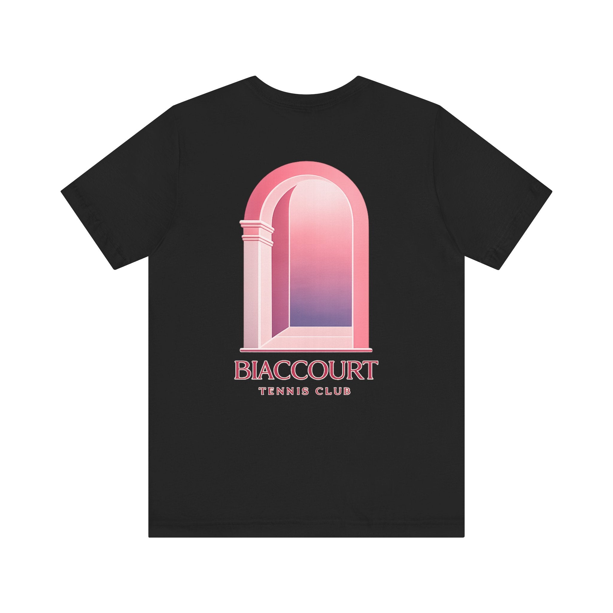 Curved Solid Graphic T-Shirt