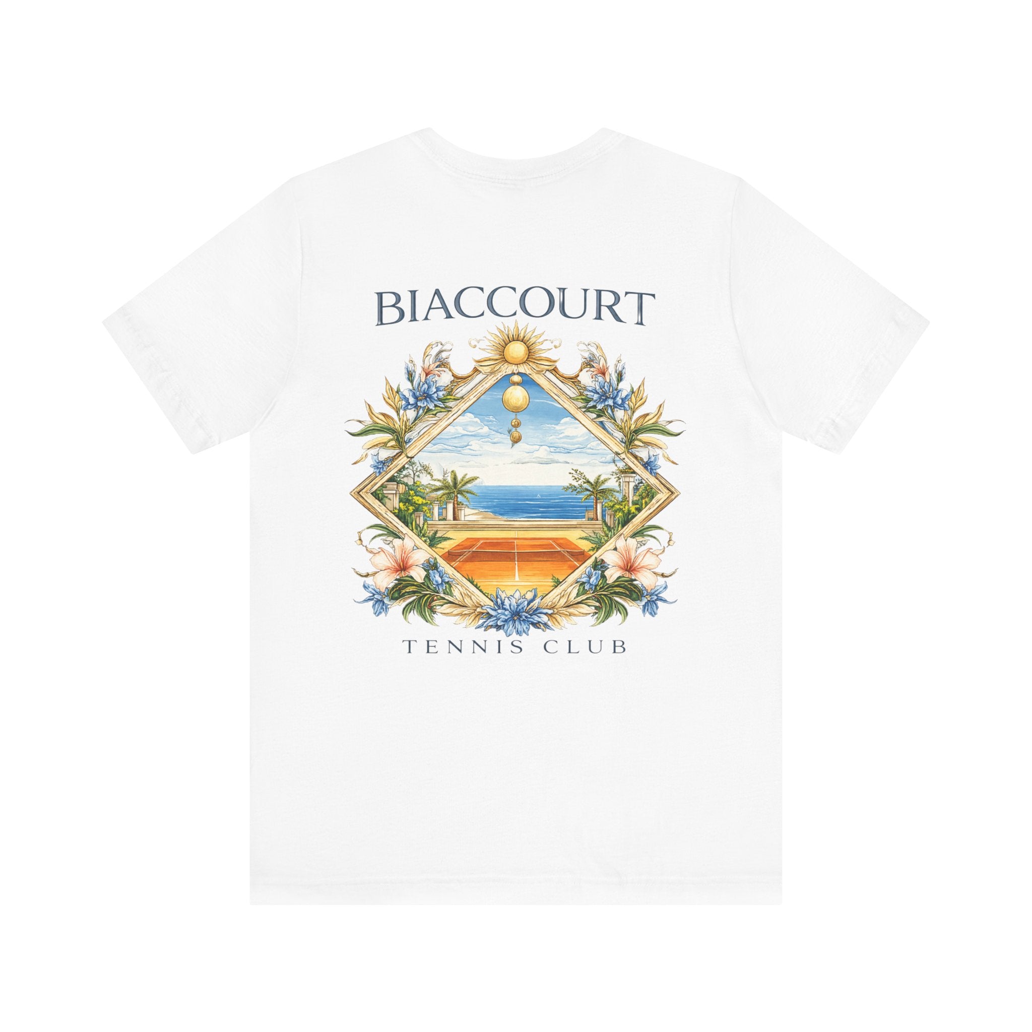 Tennis Coastal Court Graphic T-Shirt