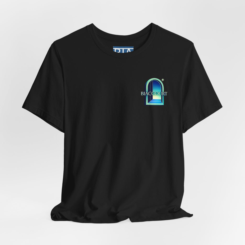 Blue curved arch T-Shirt