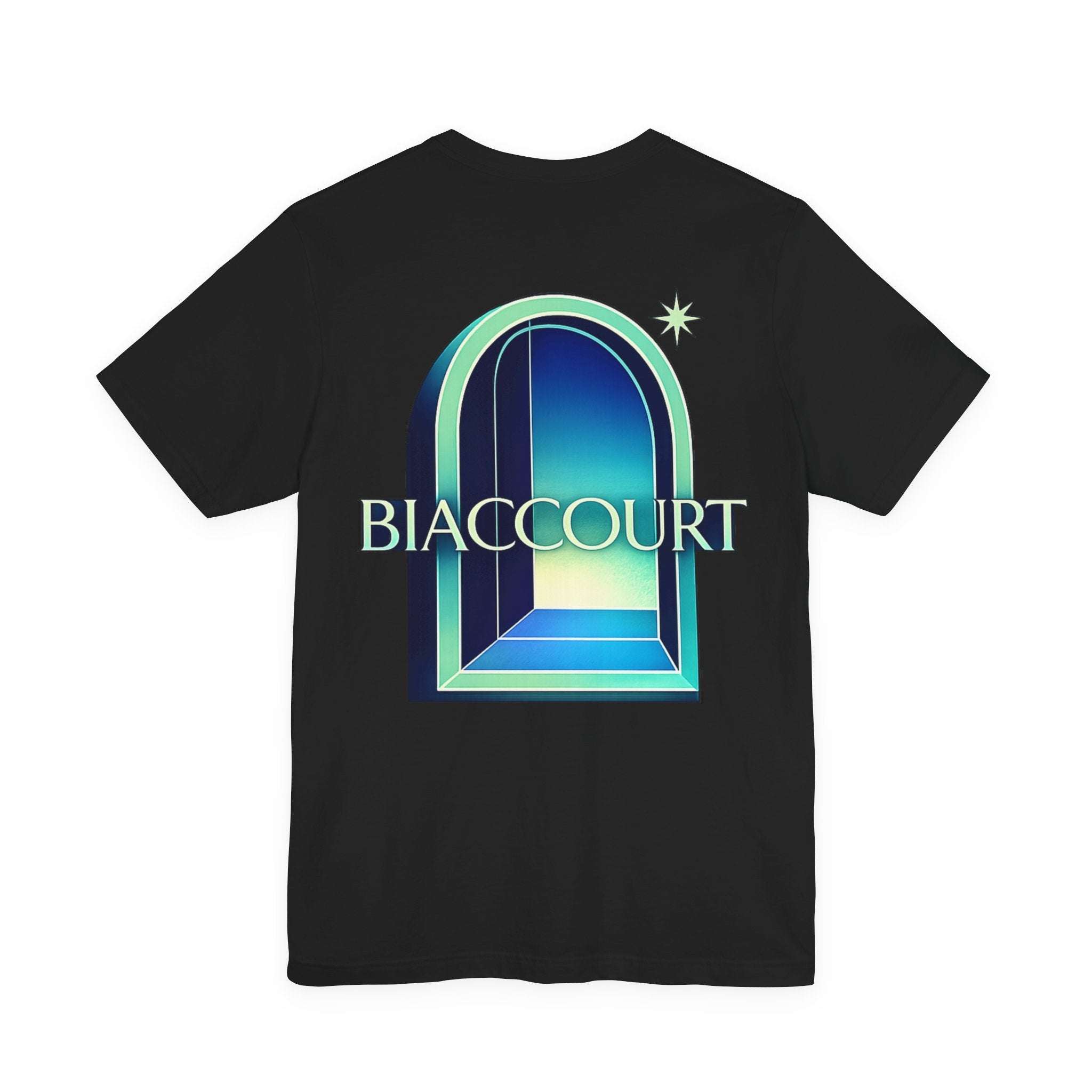Blue curved arch T-Shirt
