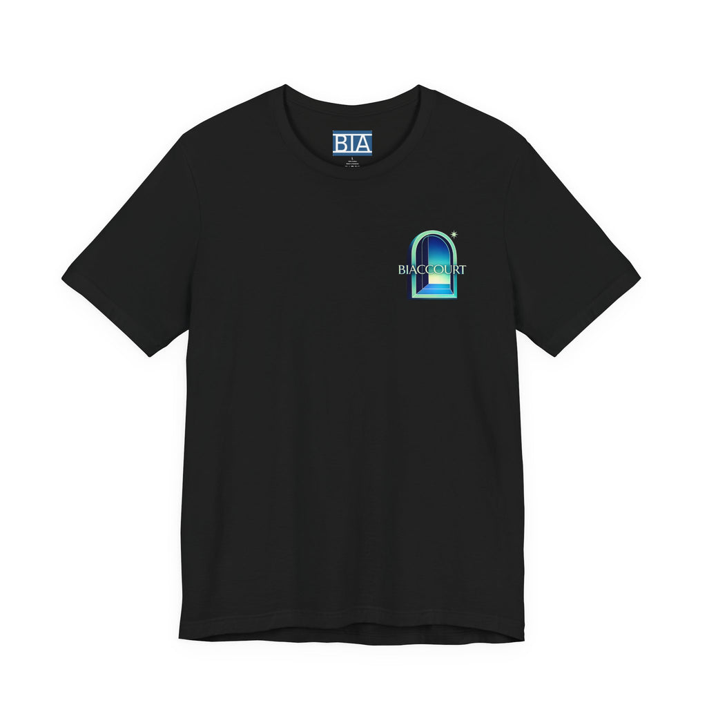 Blue curved arch T-Shirt
