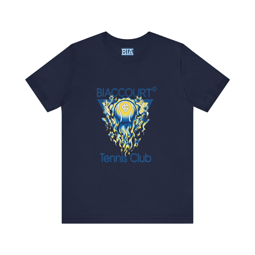Flaming Tennis Ball Graphic T-shirt