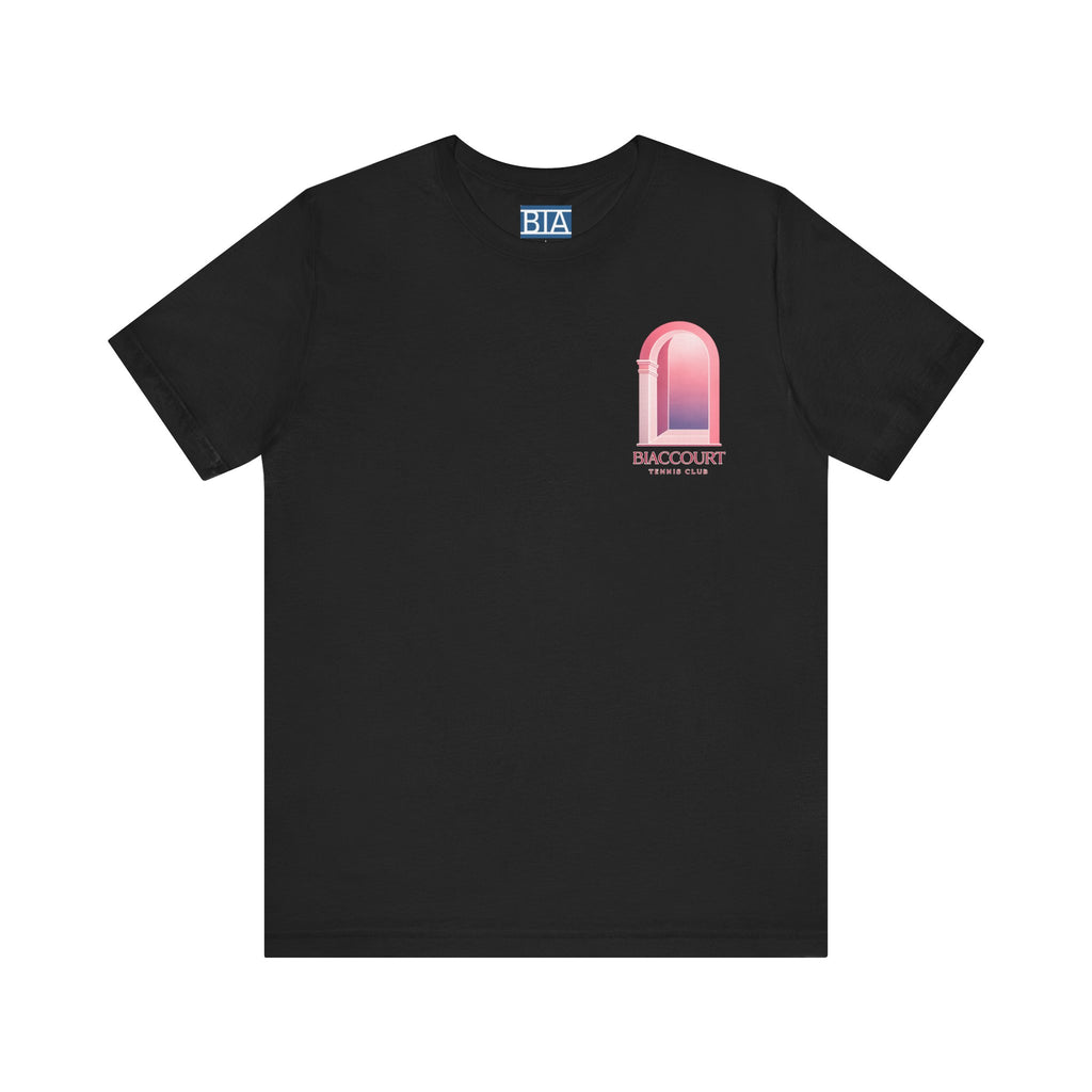 Curved Solid Graphic T-Shirt