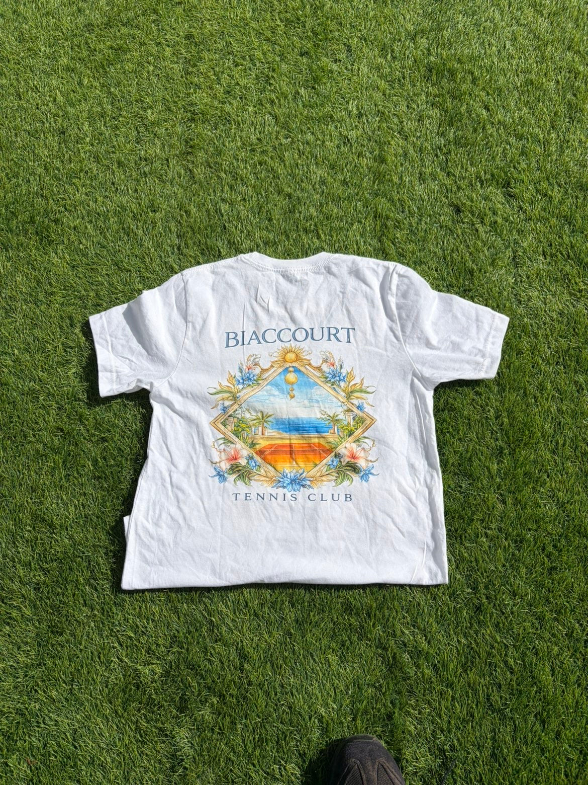 Tennis Coastal Court Graphic T-Shirt