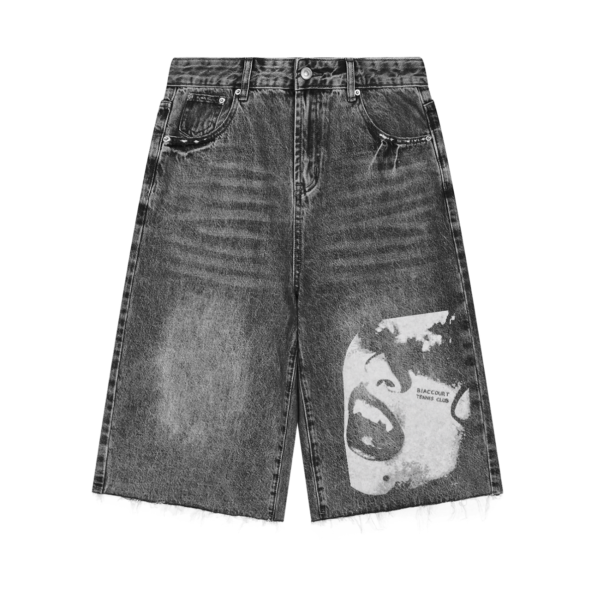 Men’s Vintage Wide Leg Denim Shorts